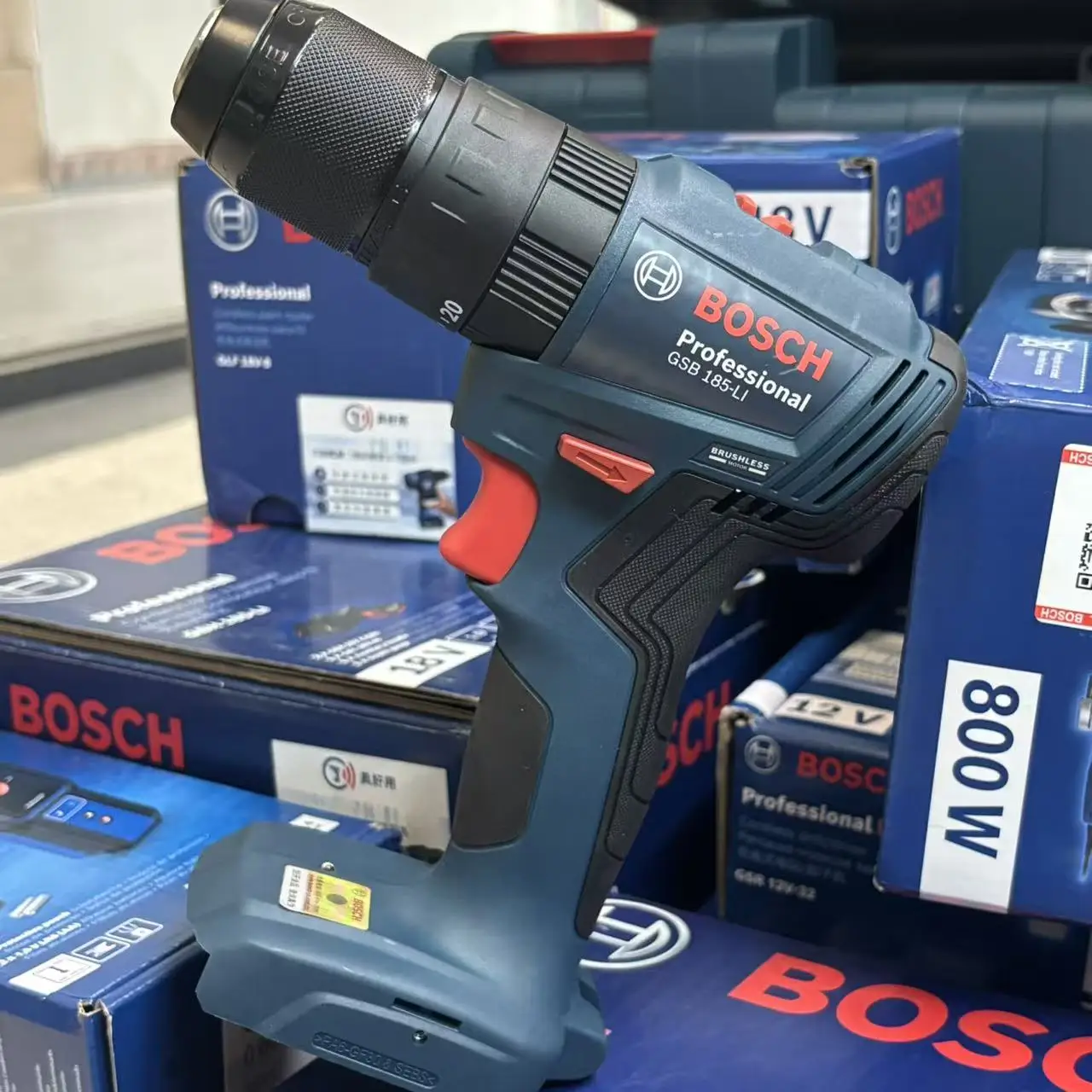 BOSCH GSB 185-LI สว่านกระแทกไร - Bosch Drill Gsb 18V บทวิจารณ์และราคา