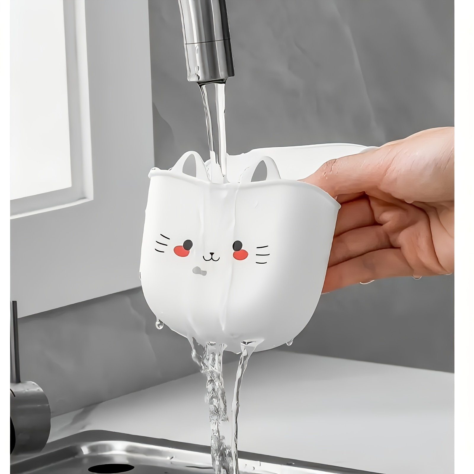ตะกร้าใส่ของรูปแมวการ์ตูนแบบนุ - Silicone Tap Washer บทวิจารณ์และราคา